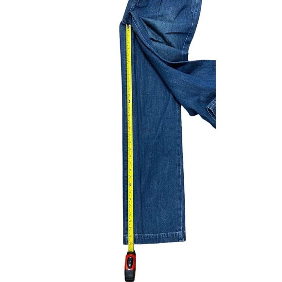 Ag Adriano Goldschmied Jeans Sz 32 Belted Deven Hi Rise Ultra Wide Leg Classic - Picture 10 of 11